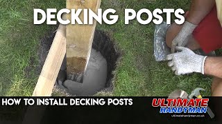How to install decking posts