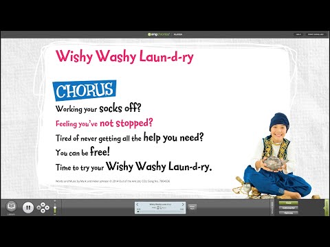 Wishy Washy Laun-d-ry [Aladdin Trouble] - Words on Screen™  Sample