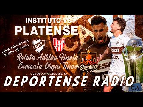 PLATENSE vs INSTITUTO  8avos de final COPA ARGENTINA DEPORTENSE 36 AÑOS JUNTO AL CALAMAR