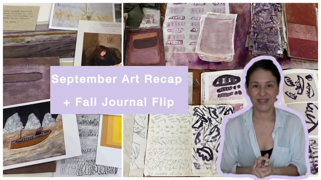 September Art Recap + Fall Journal Flip
