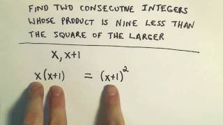 Word Problem: Finding Consecutive Numbers That Satisfy a Given Requirement - Ex 3