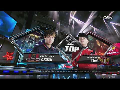 LCK Spring 07/02/2018 - BBQ vs SKT - Game 1 - bbq OLIVERS vs SK telecom T1 - LOL PR