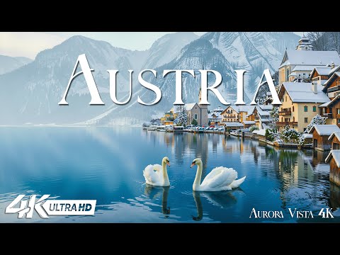 Austria 4K – Winter Wonderland – Cozy Alpine Villages, Majestic Alps & Frozen Lakes