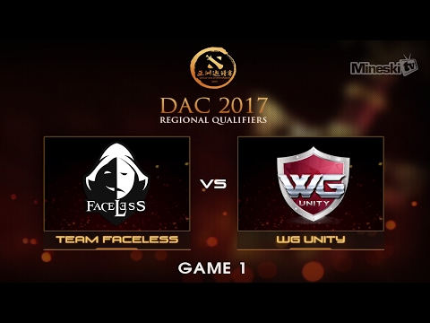 Faceless vs WG Unity | Dota 2 Asia Championship | Playoffs | Best of 3 | Game 1