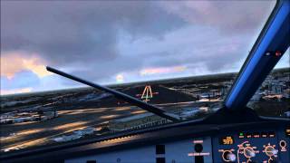 preview picture of video '[FSX Full HD] Airbus A320 bad weather landing in Bari Palese'