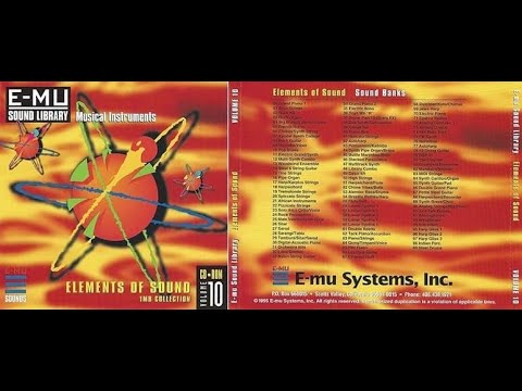 E-MU - Sound Library Vol. 10 – Elements of Sound 1MB (EIIIX CD-ROM)