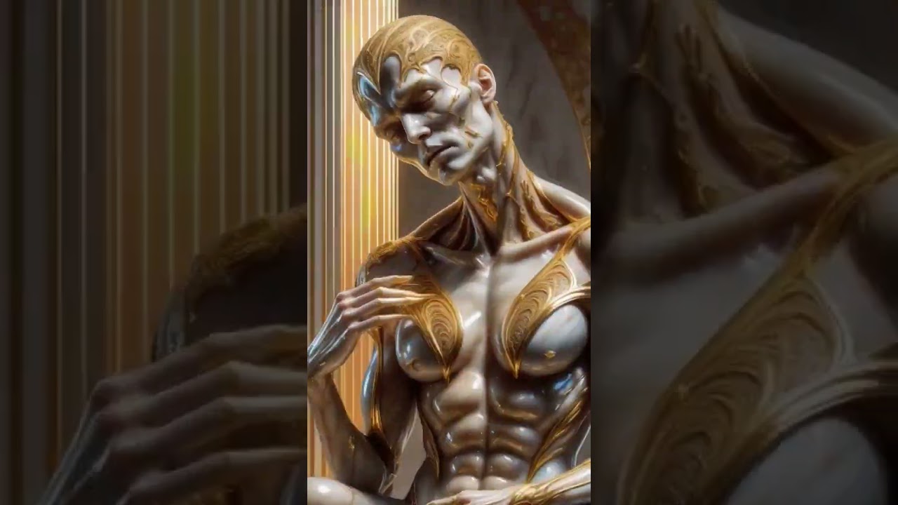 Dreamshaper 0.9 concept model for SDXL. If aliens made a sculpture of humans. #stablediffusion