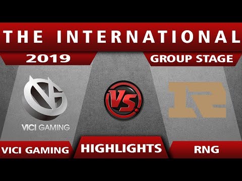Group Stage TI9 - VG vs RNG The International 2019 Highlights Game 1