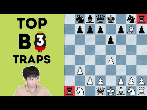 Top 3 Favourite 1.b3 Opening Traps  | GM Molton