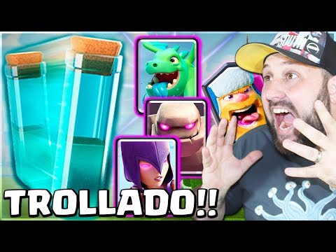 TROLLANDO GERAL COM CLONE NA LIGA DESAFIANTE DO CLASH ROYALE - BRUNO CLASH