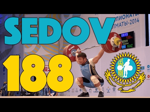 Vladimir Sedov (94) - 188kg Snatch Real Time + Slow Mo