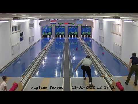 Gradska kuglana Pakrac live / 11.02.2022./KK Sloga -- KK INA Požega