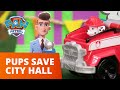 Liberty and Marshall Save the City Hall Firework Show! - PAW Patrol Toy Pretend Play Rescue