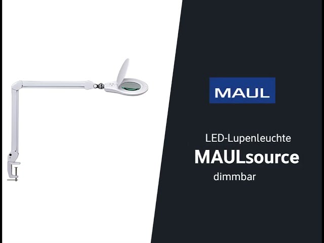 Video teaser for MAULsource Lupenleuchte mit Klemmfuß - weiß