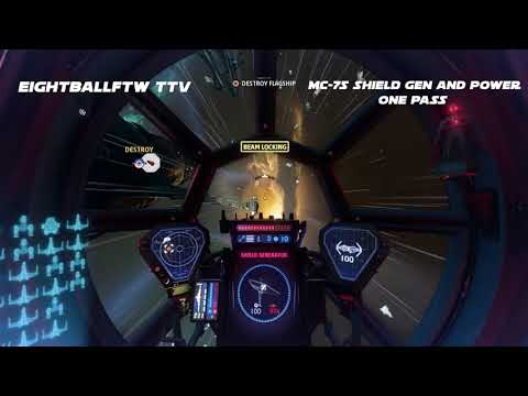 Destroying MC-75 Shield Gen and Power In One Pass  - Star Wars: Squadrons