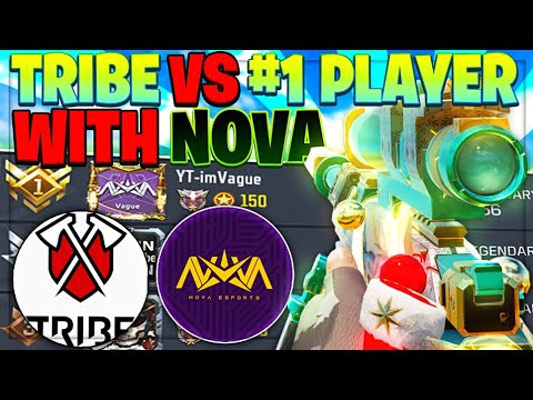 TRIBE VS #1 RANK PLAYER AND NOVA ESPORTS (GLACIER SNIPER GAMEPLAY)