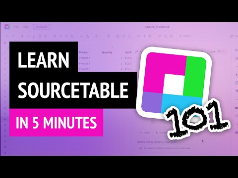 Sourcetable tanıtım videosu