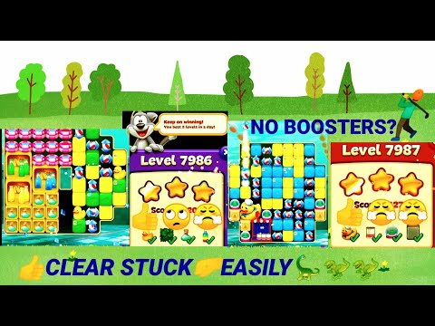 Toon Blast | Levels 7986|7987 |No Booster?👍OK✨🏃🏃