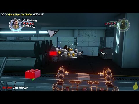 Lego Star Wars The Force Awakens: 2 / Escape From the Finalizer FREE PLAY(All Minikit & Red Brk)-HTG