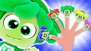 Finger Family With Colors 💚 MINITUNS 🌈 Kids Songs | Toddler Learning