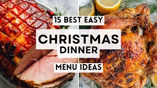 15 Best Easy Christmas Dinner Menu Ideas  #ChristmasDinner  #sharpaspirant