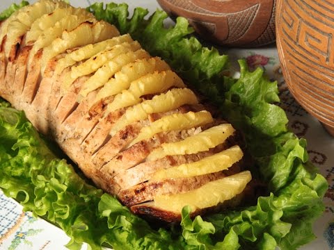 Lonza arrosto con ananas (Lombo com abacaxi)