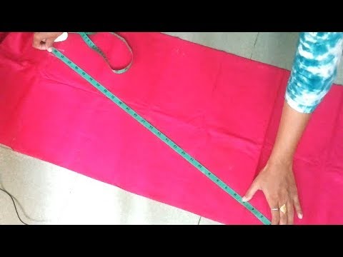 কোমরে কুচি দিয়ে সহজ পদ্ধতিতে চুস/চুড়িদার সালোয়ার কাটিং#Churidar salwar cutting easy method in bangla Video