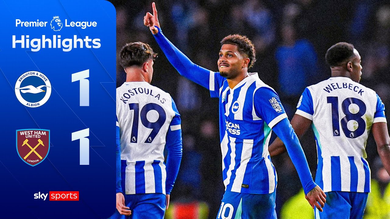Rutter nets controversial 91st-minute EQUALISER | Brighton 1-1 West Ham | Premier League Highlights