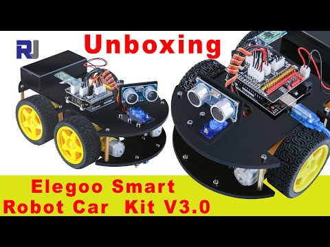 Elegoo Smart Robot Car Kit V3: #1 Explained with unboxing | Robojax