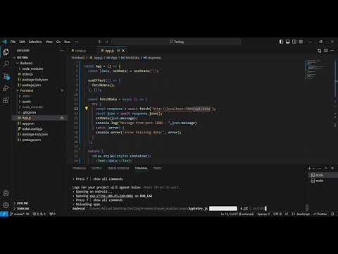 Solved Typeerror Network Request Failed React Native With Nodejs