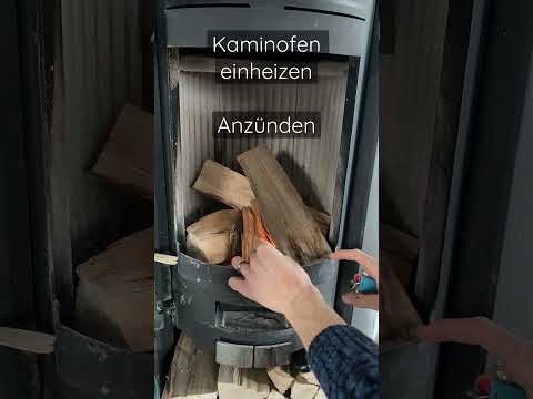 Kaminofen einheizen