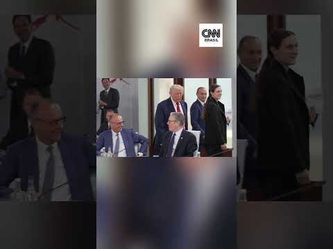“Eu sou o chefe”, diz Trump ao chegar atrasado em reunião do G7