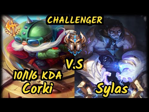 Rekkles (CORKI) vs SYLAS - 10/1/6 KDA MID CHALLENGER GAMEPLAY - EUW