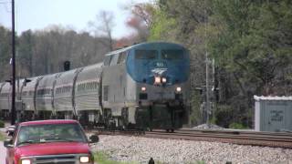 preview picture of video 'Ashland VA 4.18.09: Northbound Northeast Regional'