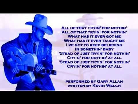 Video thumbnail for Crying for Nothing