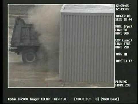 K50 Crash Testing Videos - side view - Metalith