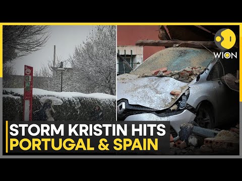 Portugal and Spain Hit Hard by Storm Kristin: Lisbon, Leiria, Coimbra Affected | WION