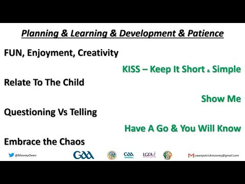 National GAA Coach Webinar Series - Expression & Freedom for Learning & Development with Owen Mooney