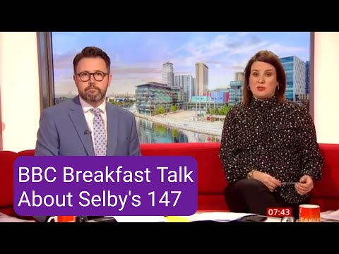 KBV-485 BBC Breakfast Talk about Mark Selby's 147 at The World Snooker Final Crucible Theatre.