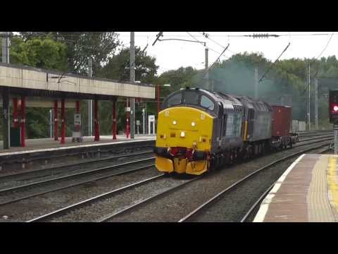 37425 with 57004 DIT 6K73 Sellafield - Crewe flasks 24th August 2013 THRASH !!