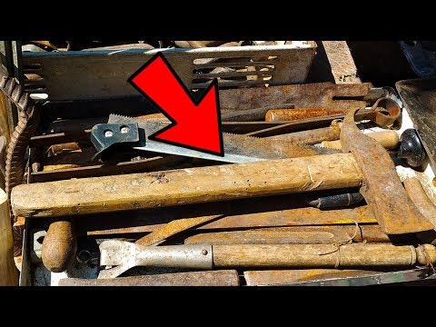 Old Rusty Fireman Axe Restoration