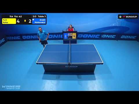 17:10 Yurii Kolos - Andrii Matkovskyi 23.07.2023 TT Euro.Cup Ukraine  Professional. TABLE 3
