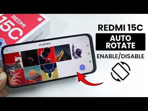How to Turn On/Off Auto Screen Rotate on Redmi 15C - Auto Rotate Setting