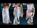 South Indian Saree Draping Tutorial For Beginners How To Wear Satin Silk Saree