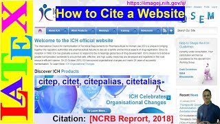 How to Properly Cite a Website in LaTeX (LaTeX Advanced Tutorial-07)