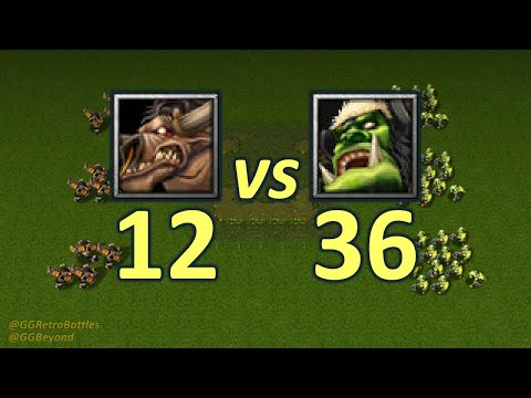 12 Tauren vs 36 Grunts - WarCraft III Retro Battles