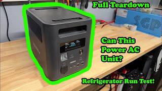 AFERIY Nomad1800 P180 Portable Power Station! Refrigerator Run Test!