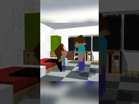 The boy plays Geometry Dash☠️ #minecraft #animation #memes #shorts