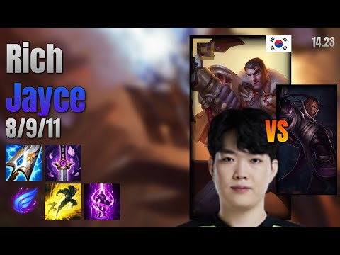 Rich Top Jayce vs Lucian lol KR solo rank Full Game 14.23 | 리치 제이스 vs 루시안