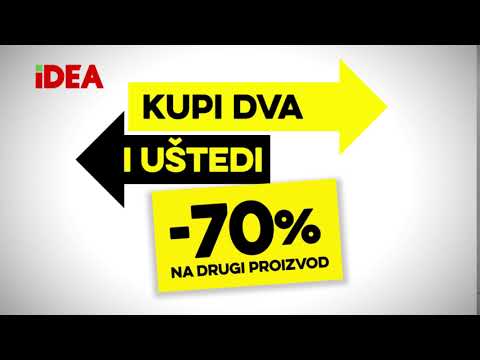 IDEA: Kupi dva i uštedi -70% popusta na drugi proizvod 17.11 - 20.11.2017.